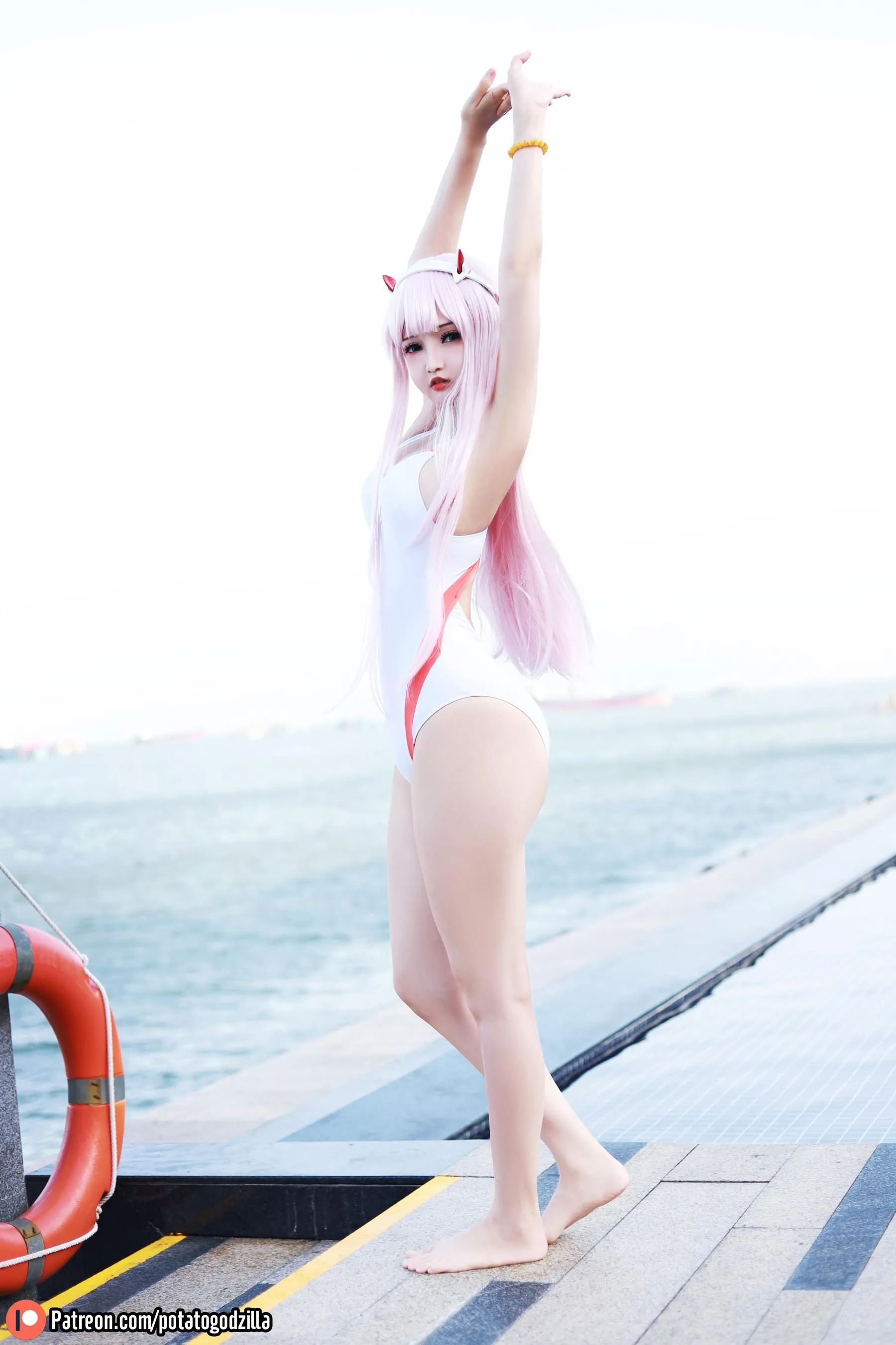 Potato Godzilla – NO.74 Zero Two Swimsuit [29P]插图5